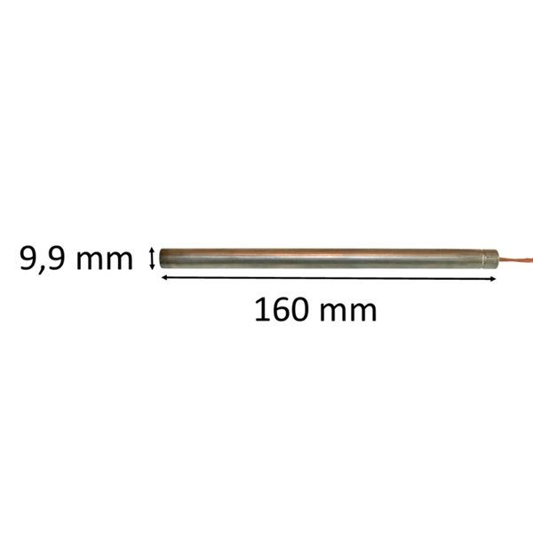 Gloeibougie voor pelletkachels: 9,9 mm x 160 mm 300 Watt